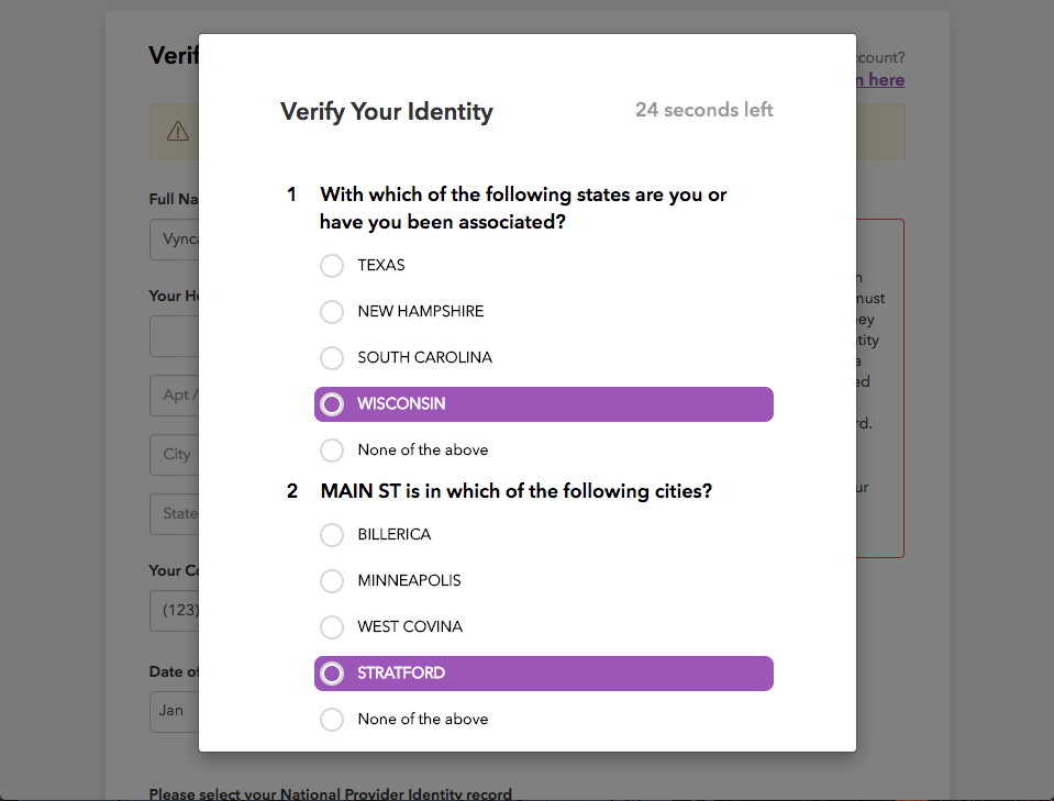 Identity Verification